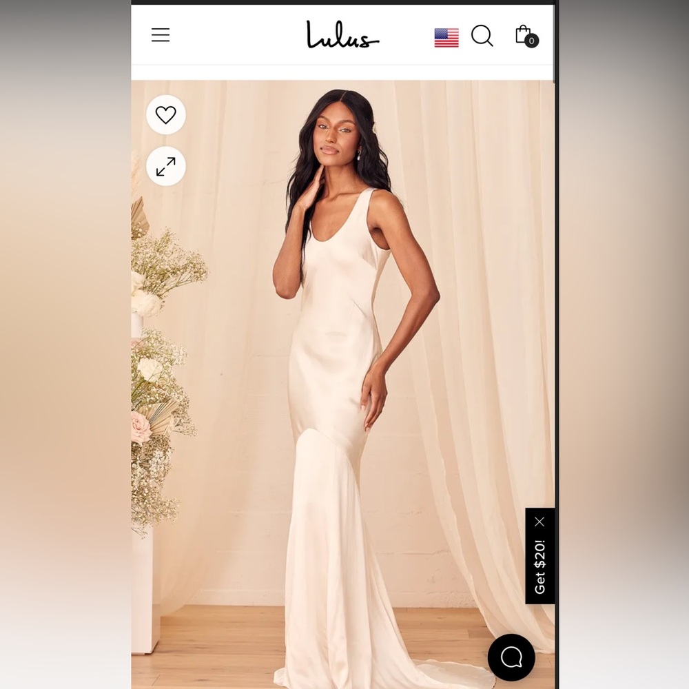 Lulus Love All of Me Dress in Champagne, Size Large.